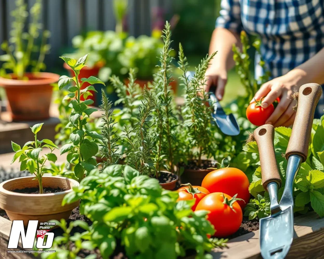 Come creare un orto domestico sostenibile con erbe aromatiche fresche e ortaggi biologici